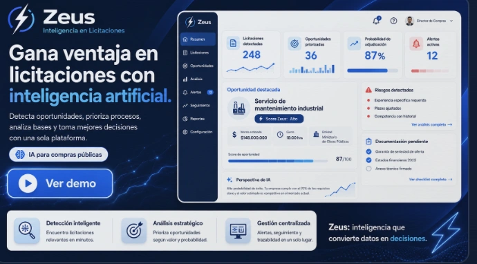 Interfaz de Zeus